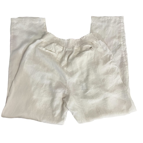 Guess Eco Ilar Linen-Blend Pants Trousers size Large - Picture 8 of 8